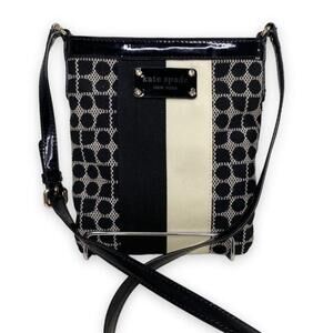 Kate Spade -Black/Cream Geometric Crossbody
